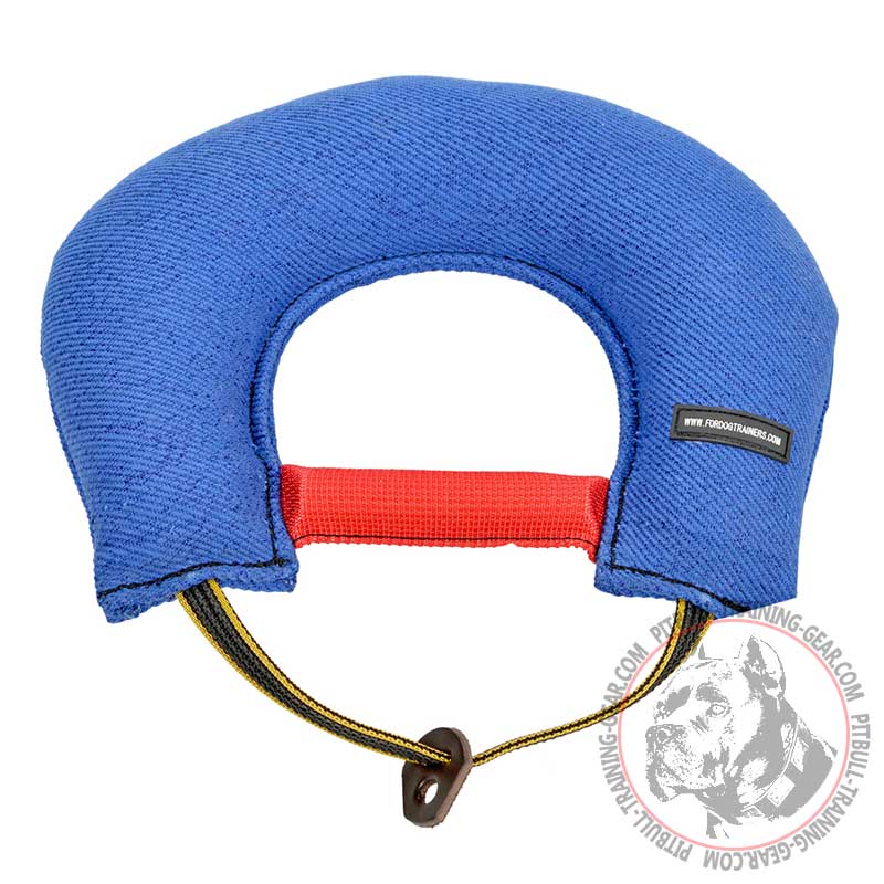 'Half-Moon' Pit Bull Training Dog Bite Tug of French Linen - Click Image to Close