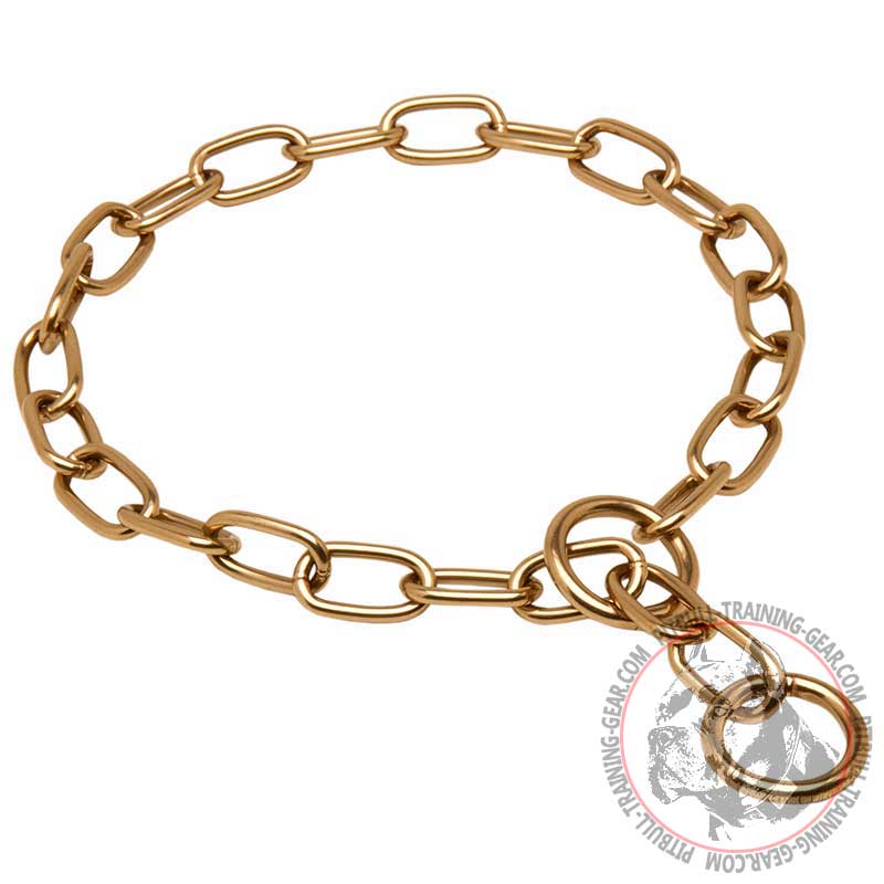 Universal Curogan Pitbull Choke Collar with 3 mm Links - Click Image to Close