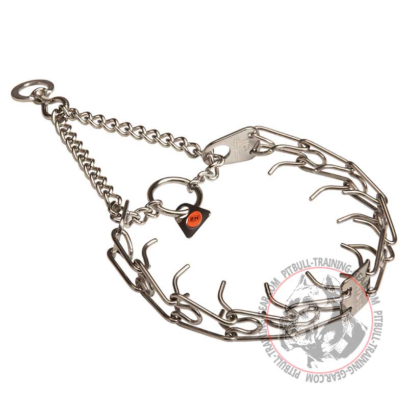 Stainless Steel Pitbull Pinch Prong Collar for Obedience Training