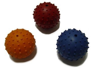 Rubber Squeaky Ball Dog Toy 2 1 3 inch 6cm Pitbull Dog Toys