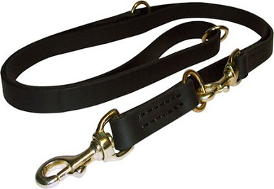 20 mm Multifunctional Leather Dog Leash for Pitbull