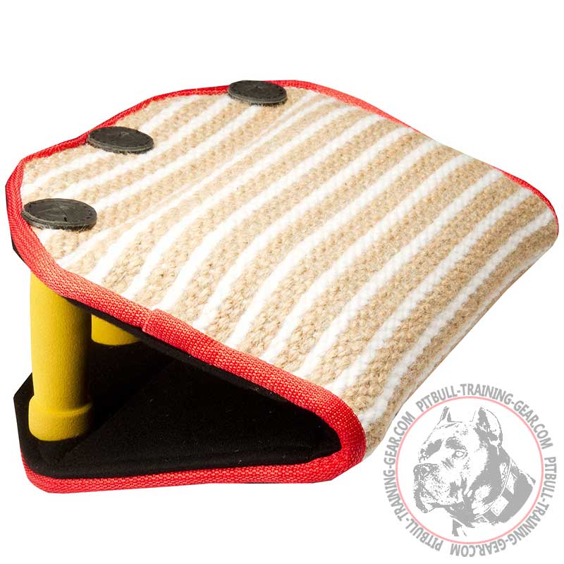 Fashion Puppy Bite Builder for Pitbull w/h 3 Handle Made of Jute - Click Image to Close