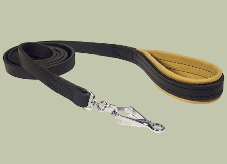 20 mm Leather Pitbull Leash with HS Snap Hook