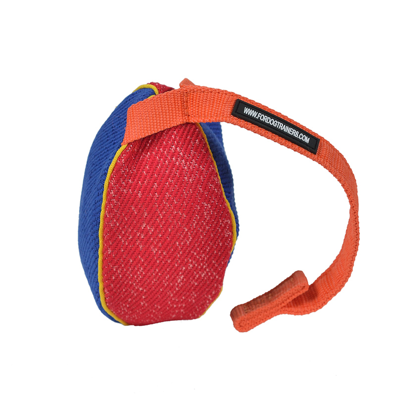 "Perfect Reward" French Linen Bite Tug for Puppies and Small Pitbull - 6 x 4 inch (15 x 10 cm) - Click Image to Close