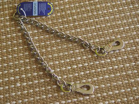 Chrome Plated Coupler for walking two Pitbulls