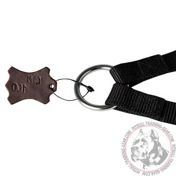 Extra Strong Nickel-Plated Ring on Nylon Dog Coupler Lead