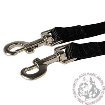 Duly Welded Nickel-Plated Snap Hooks on Nylon Dog Coupler