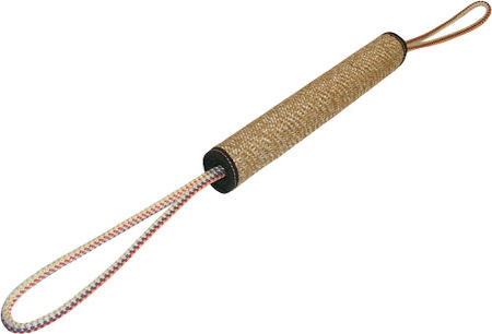Rolled Jute Dog Bite Tug for Pit Bull with Two Handles