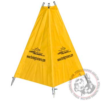 Yellow Small Dog Blind for Pit Bull Schutzhund Training